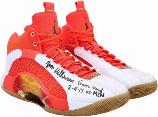 Zion Williamson Autographed Signed Pelicans Sneaker Fanatics Authentic COA