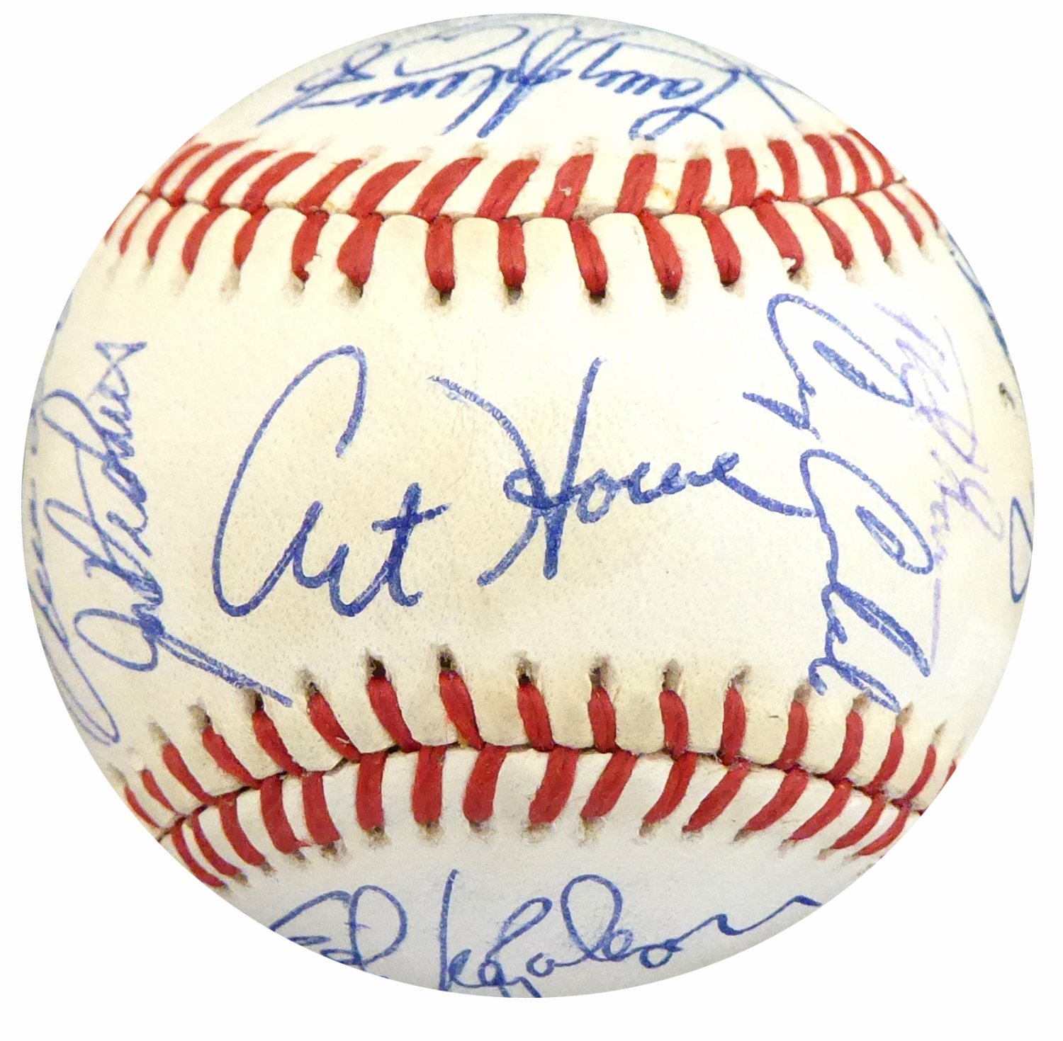 1990 Houston Astros Multi Signed Autographed NL Baseball With 26
