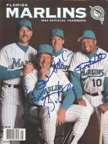 1994 Florida Marlins Jeff Conine Bryan Harvey Rene Lachemann