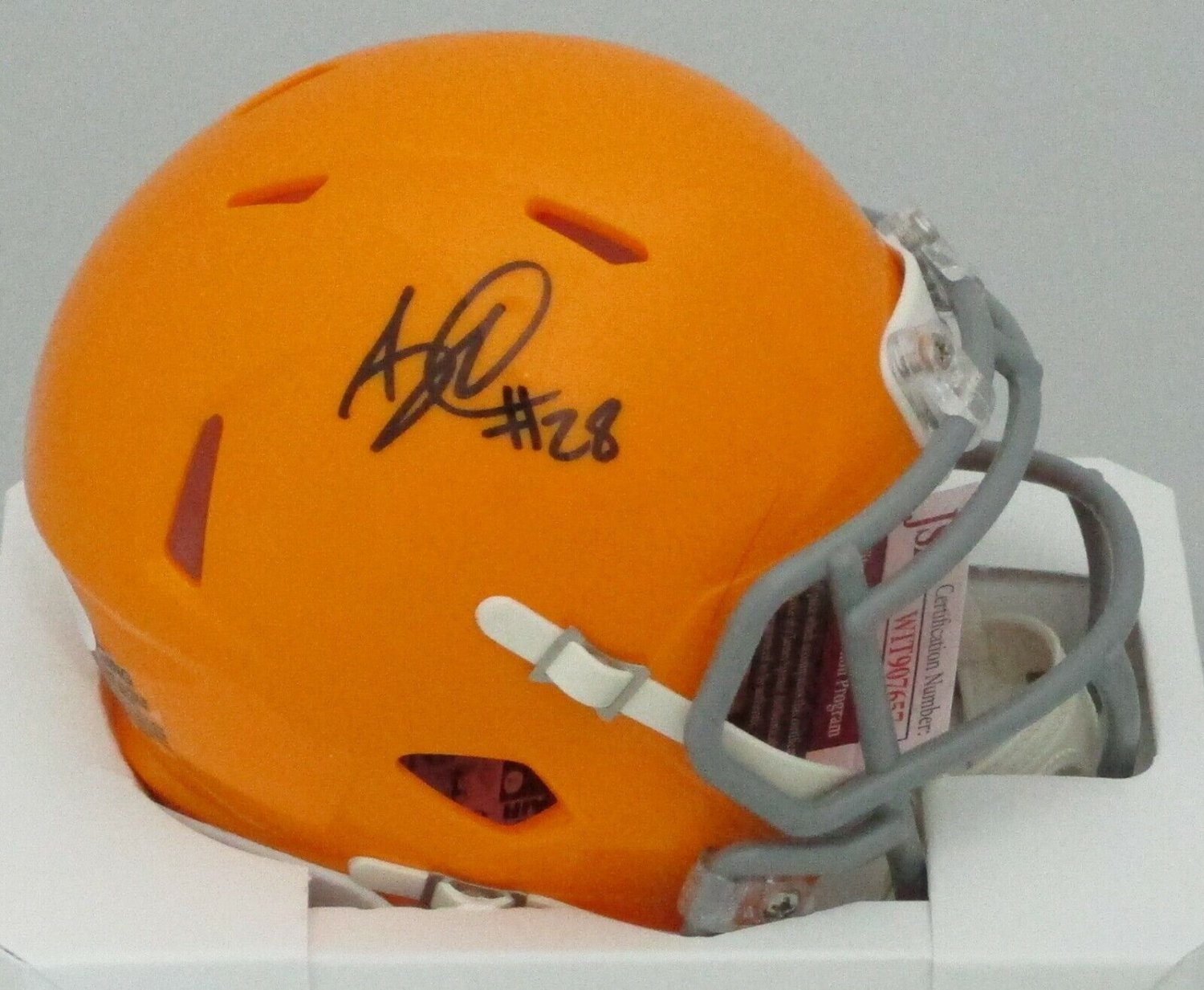 A.J. Dillon Autographed Signed Packers Running Back Riddell 1950'S Speed  Mini Helmet Auto JSA