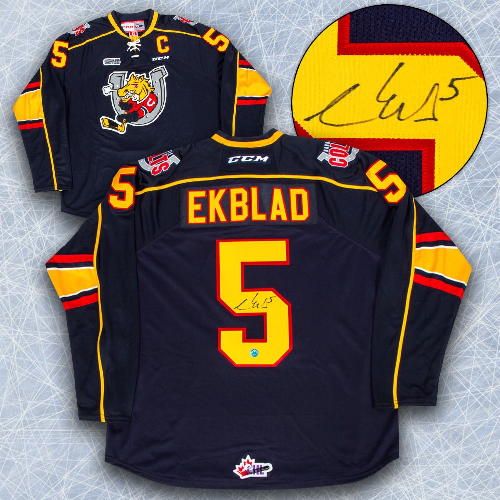 Aaron Ekblad Barrie Colts Autographed Signed CHL CCM Premier Hockey Jersey