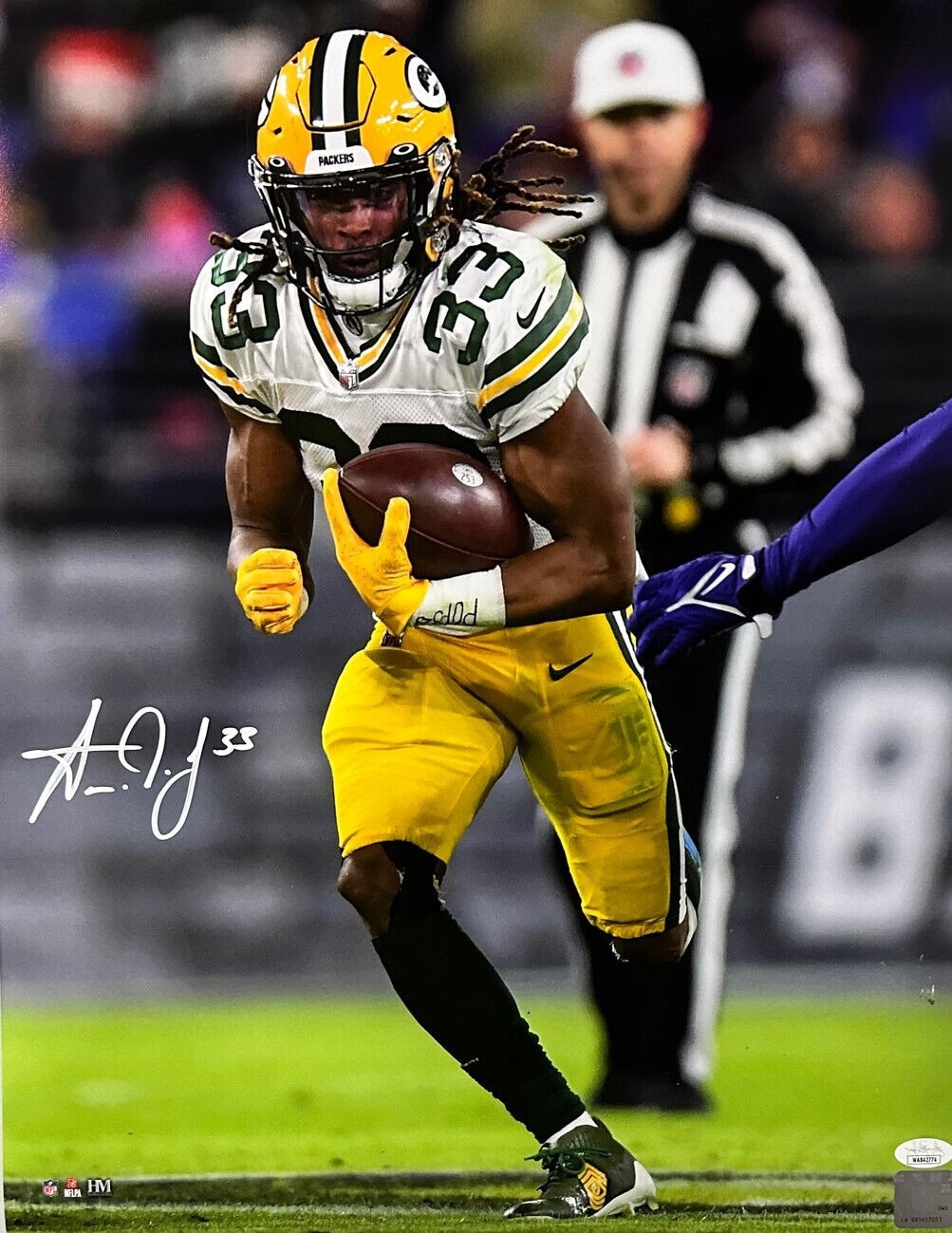 Aaron Jones Autographed Signed Packers Pro Bowl Running Back 16X20 Photo #2  Auto - JSA