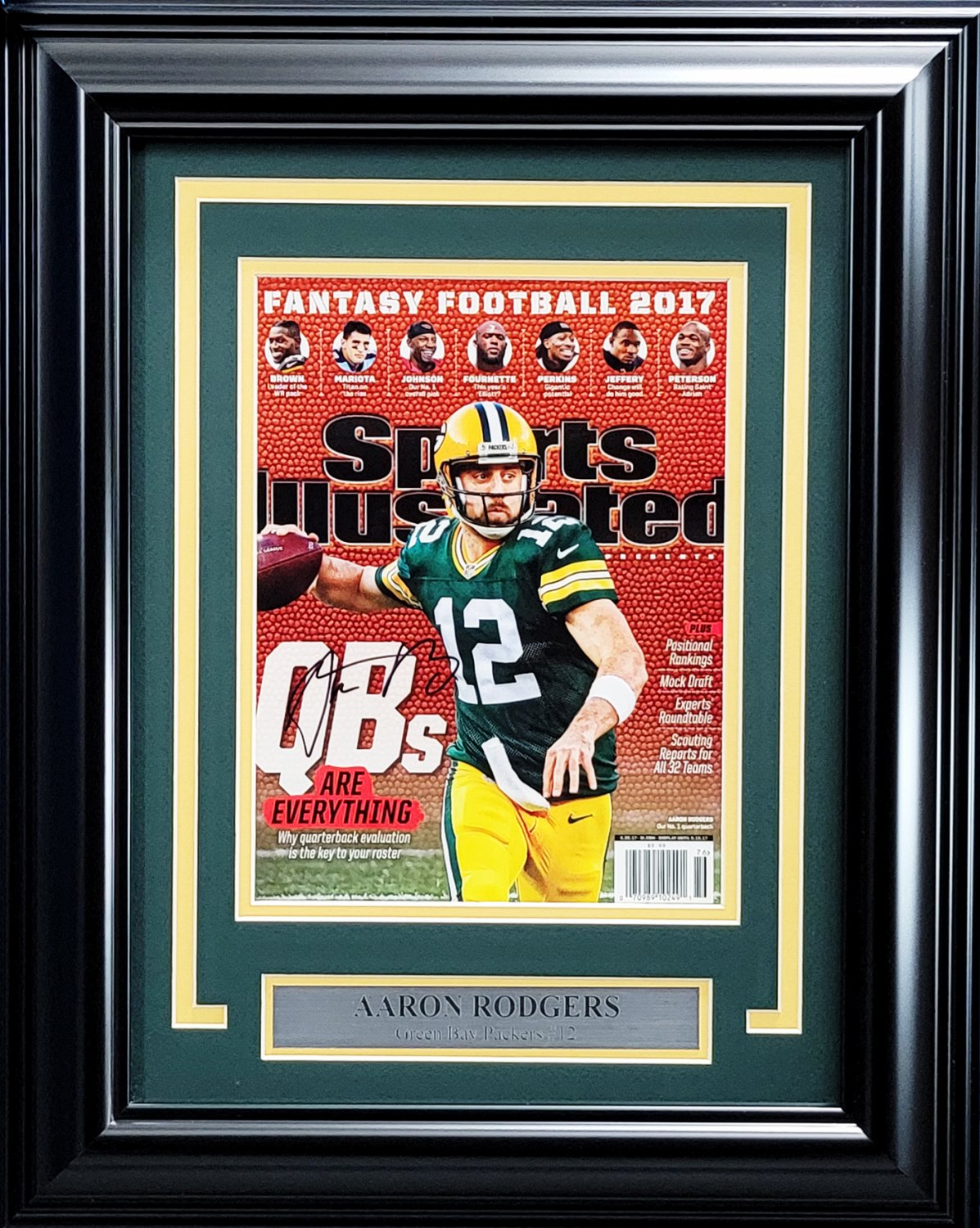Aaron Rodgers Autographed Signed Framed Sports Illustrated ...