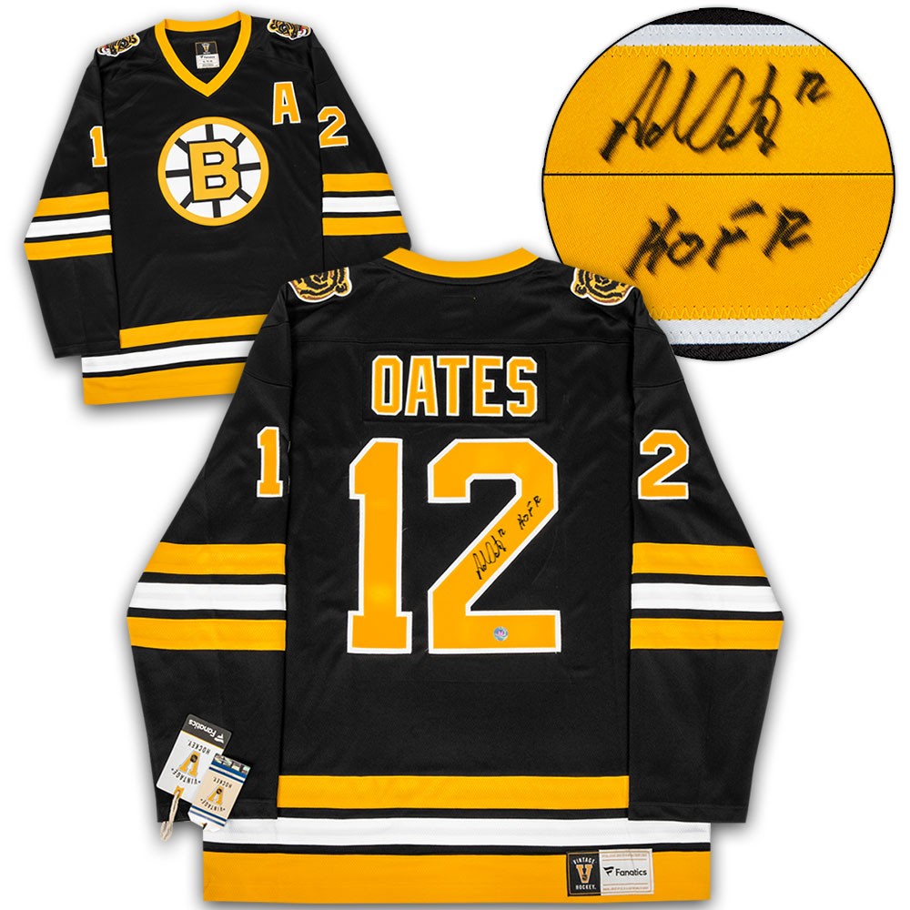 Adam Oates Signed Boston Yellow Hockey Jersey (JSA) — RSA