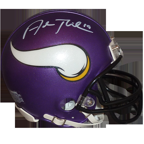 Adam Thielen Autographed Signed Auto Minnesota Vikings Mini Helmet