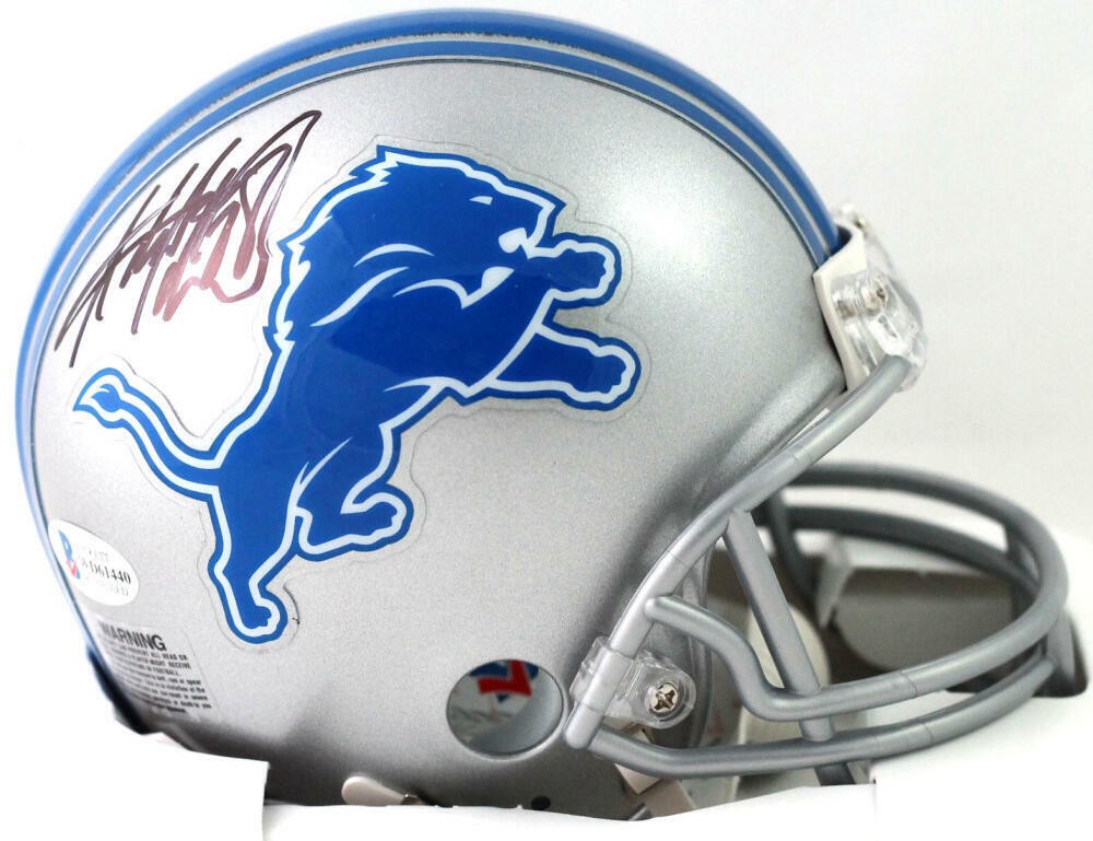 Adrian Peterson Autographed Signed Detroit Lions Mini Helmet