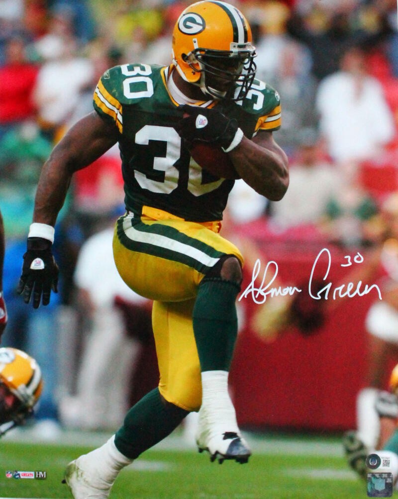 Ahman Green Autographed Signed Green Bay Packers 16X20 Hm Running-Beckett W  Hologram