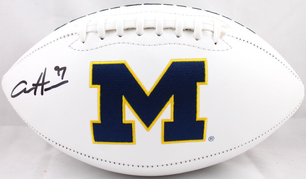 Aidan Hutchinson Autographed Signed Michigan Wolverines Logo