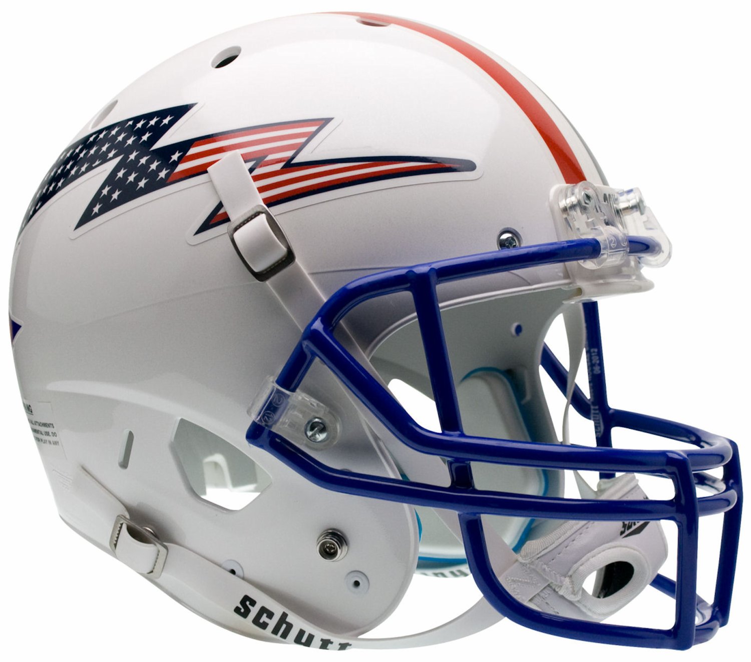 Air Force Falcons Full Xp Replica Football Helmet Schutt Flag Bolt