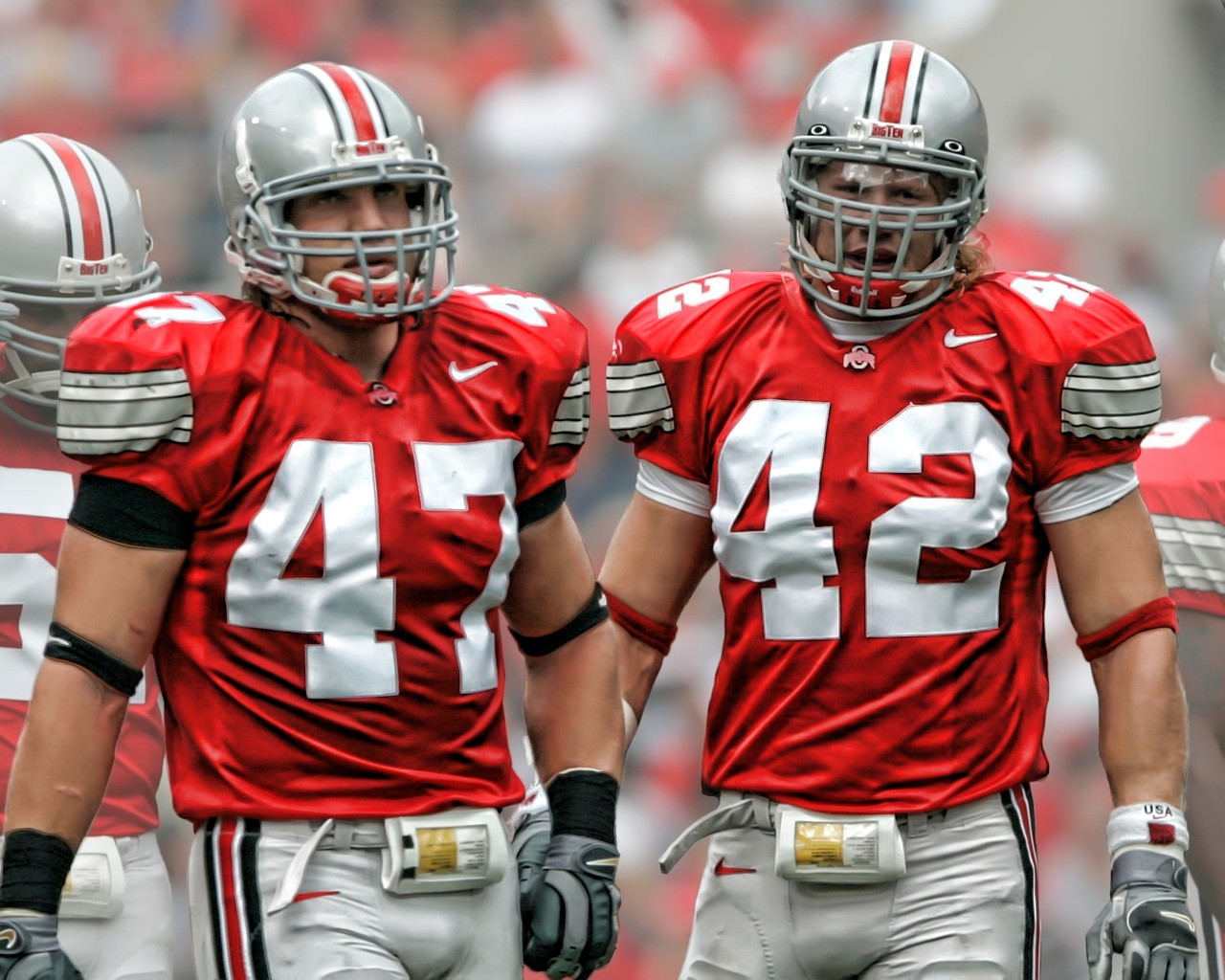 AJ Hawk & Bobby Carpenter Ohio State Buckeyes Licensed Unsigned Photo