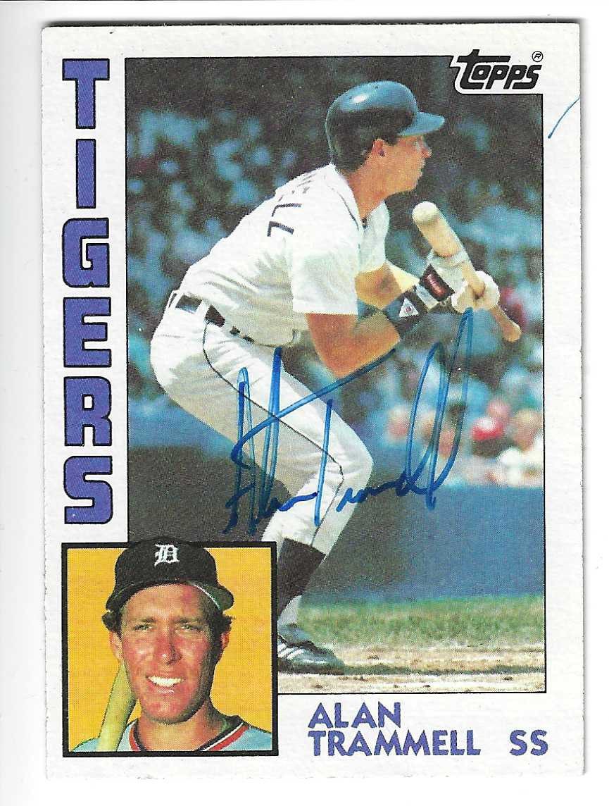 Alan Trammell signed photo