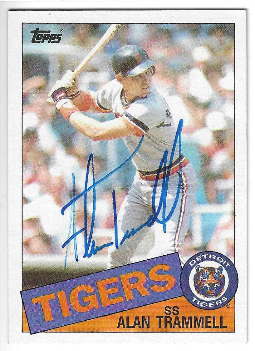Alan Trammell Autographed Signed Framed Detroit Tigers Jersey 