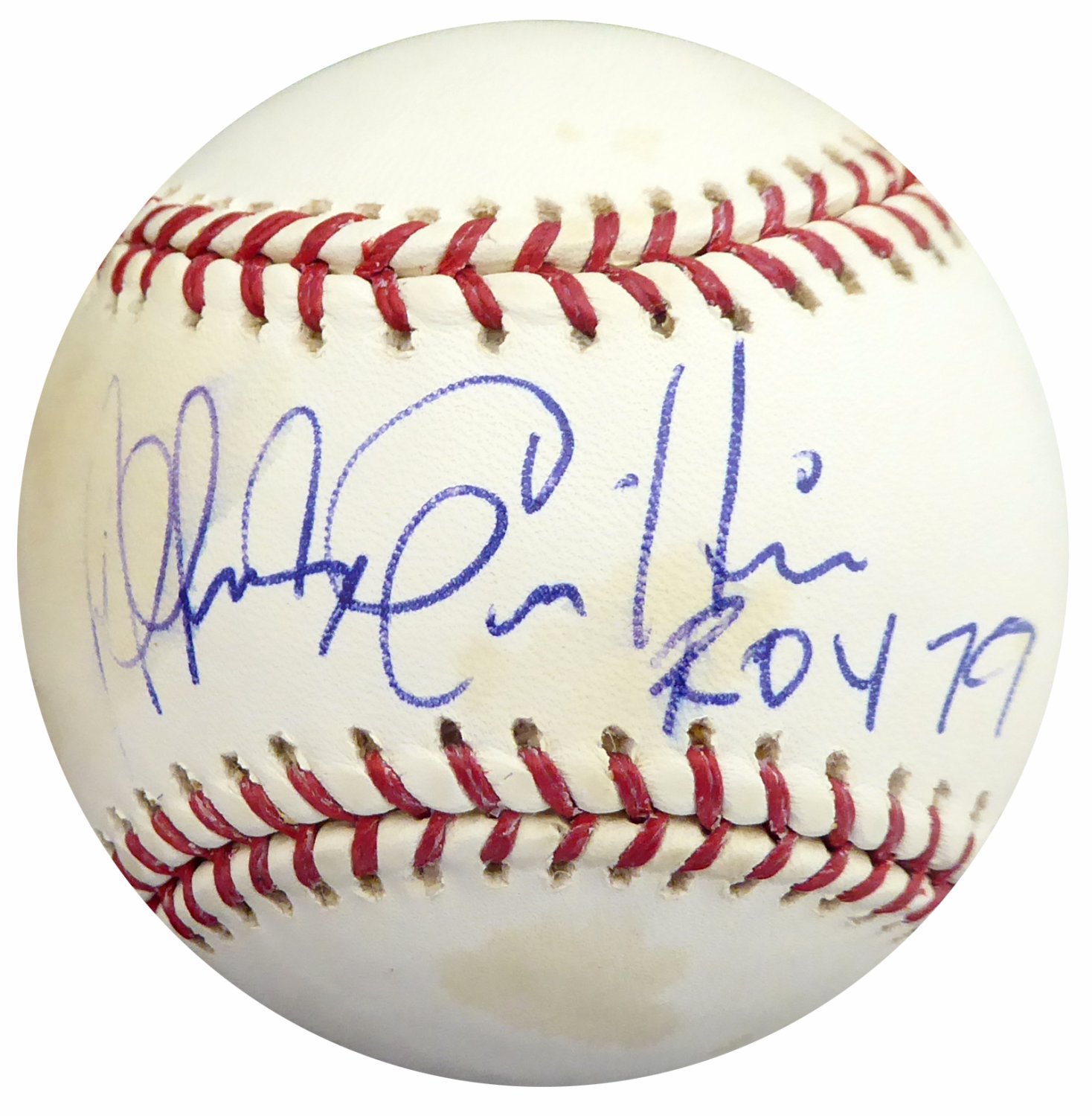 Alfredo Griffin Autographed Signed Official MLB Baseball Toronto Blue