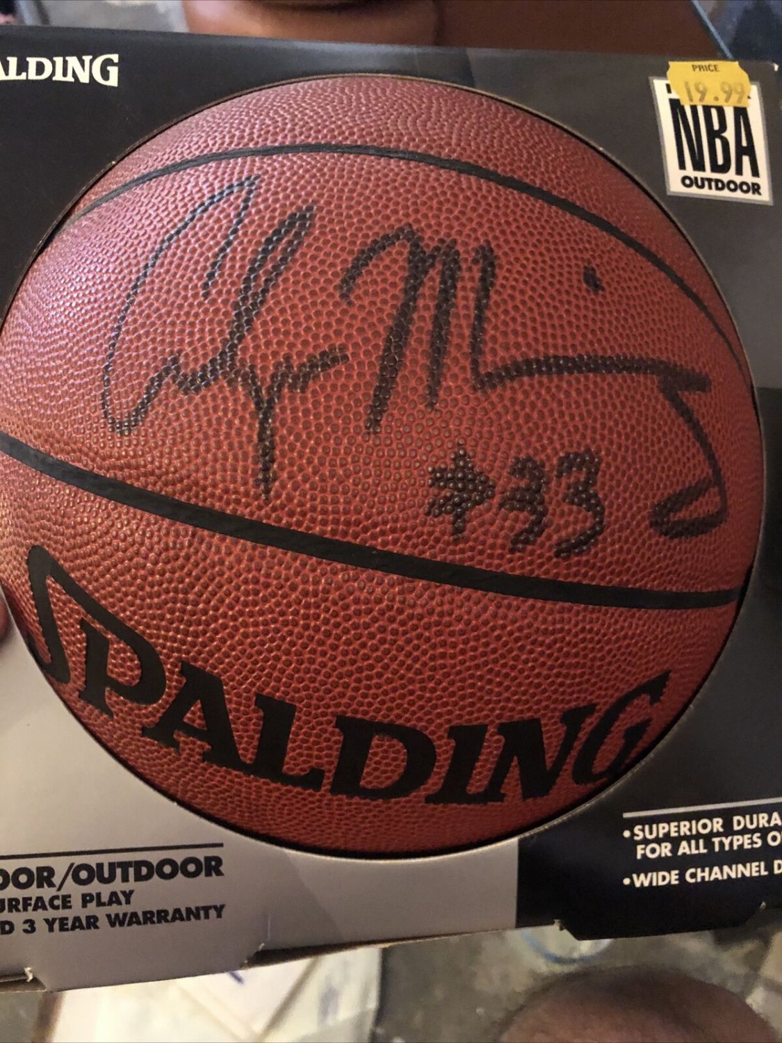 alonzo mourning autograph