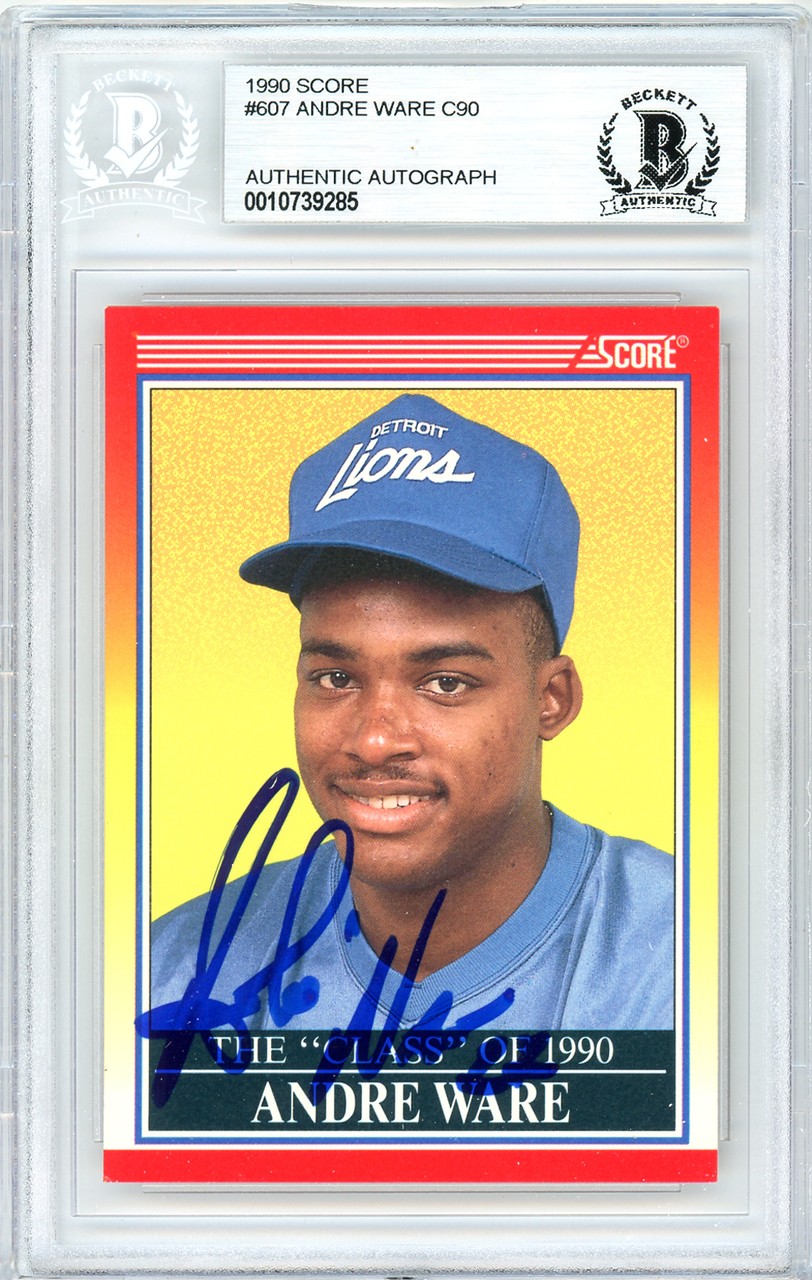 Andre Ware Autographed Signed 1990 Score Rookie Card Autographed Signed