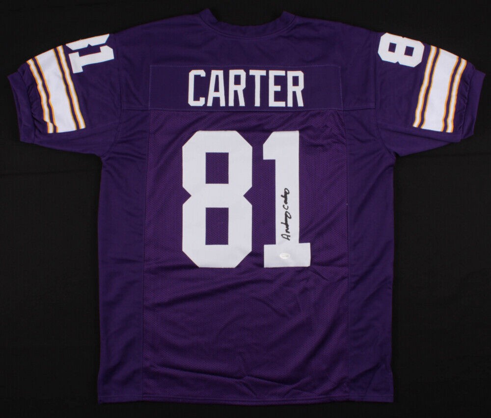 Minnesota Vikings Anthony Carter Autographed Signed Jersey Jsa Coa