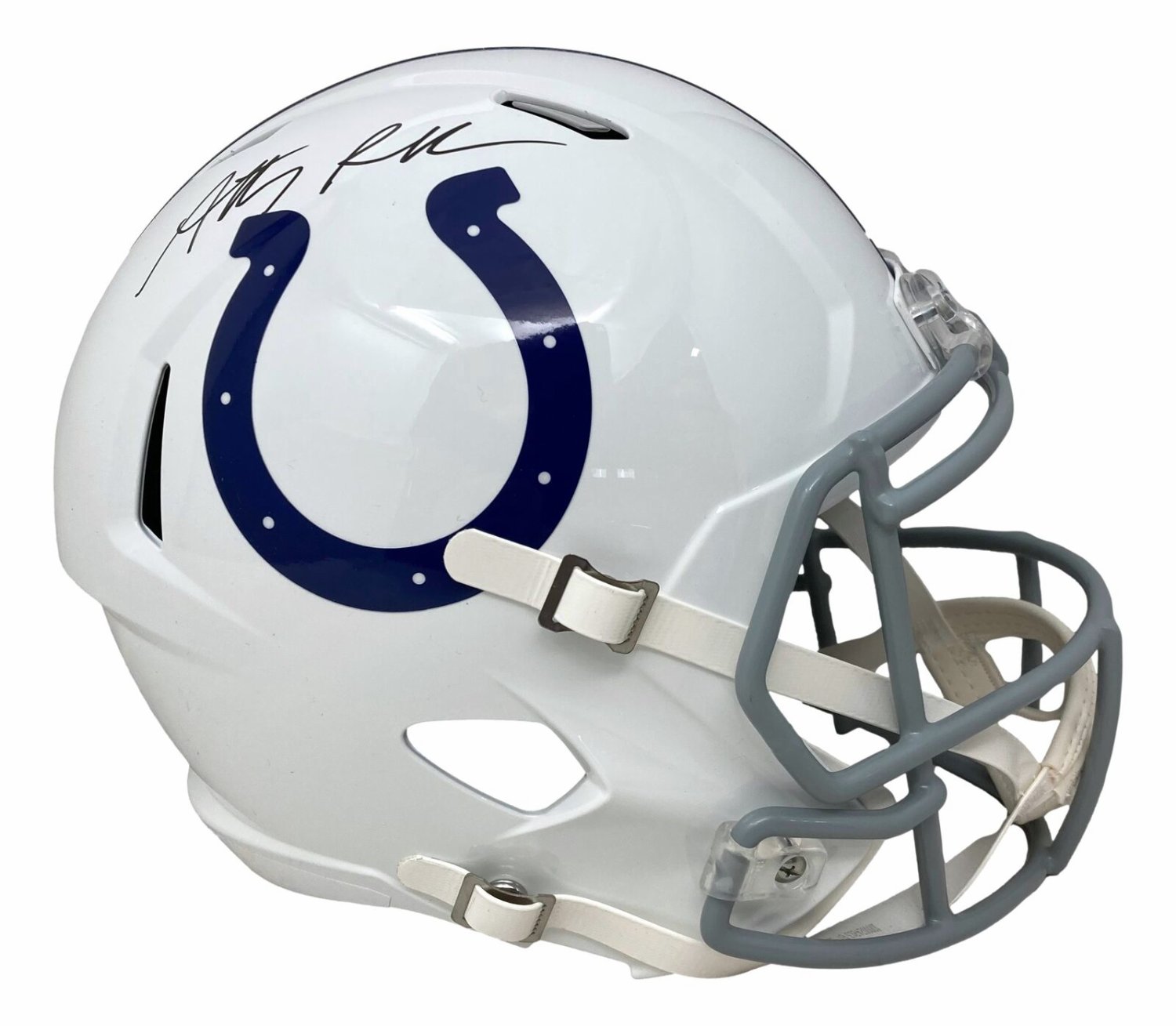 Anthony Richardson Autographed Signed In Black Colts Full Size Replica  Speed Helmet Fanatics