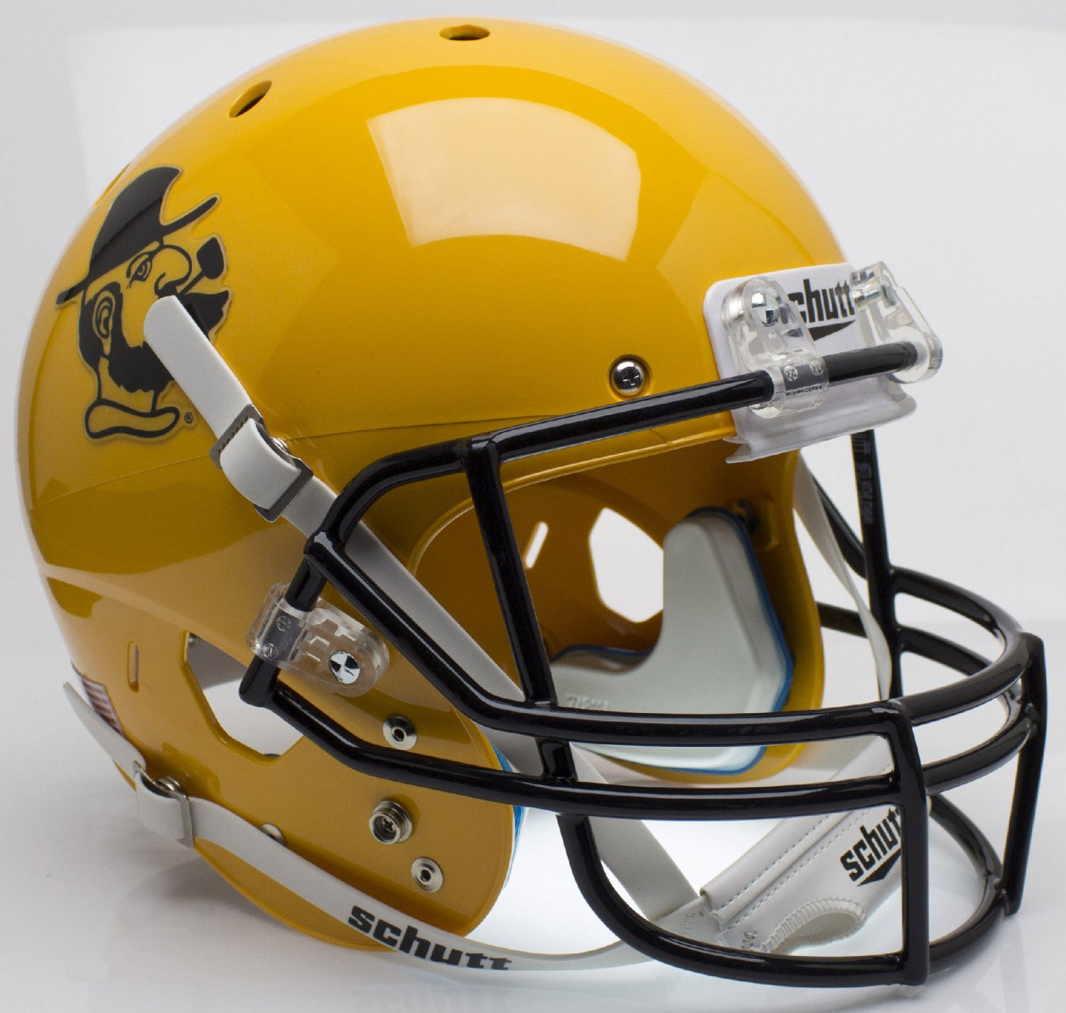 Appalachian State Mountaineers Full XP Replica Football Helmet Schutt Yosef Yellow