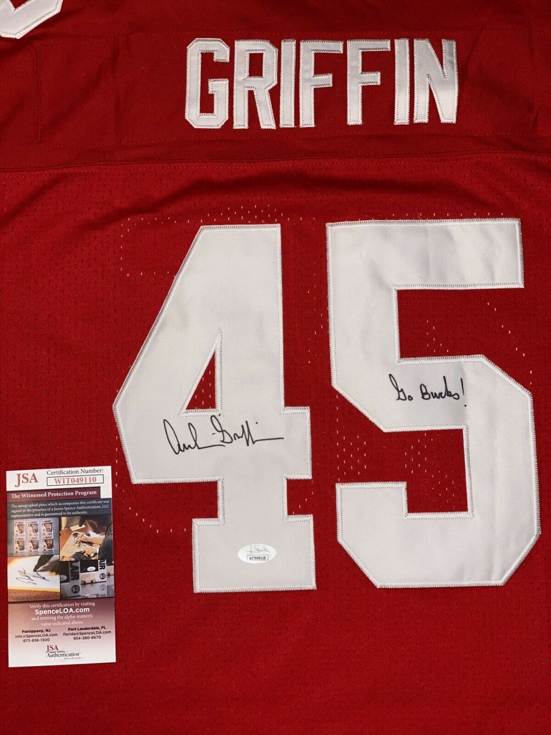 Archie griffin signed jersey clearance