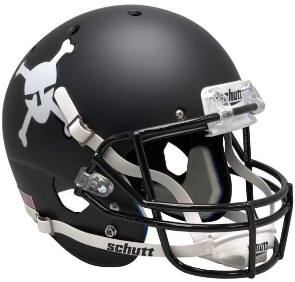 Army Black Knights Full XP Replica Football Helmet Schutt Matte Black