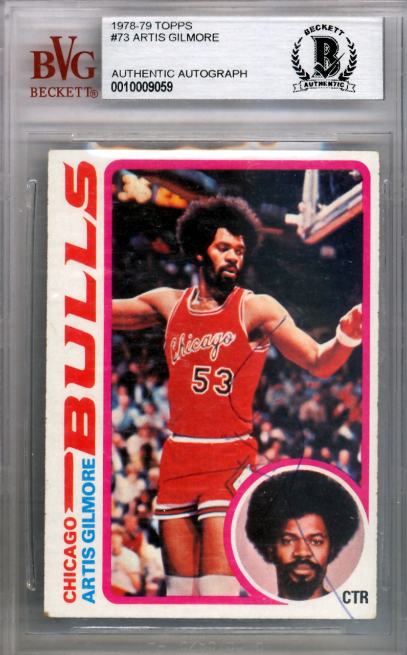 Artis Gilmore Autographed Signed 1978 Topps Card 73 Chicago Bulls Beckett Bas Authentic