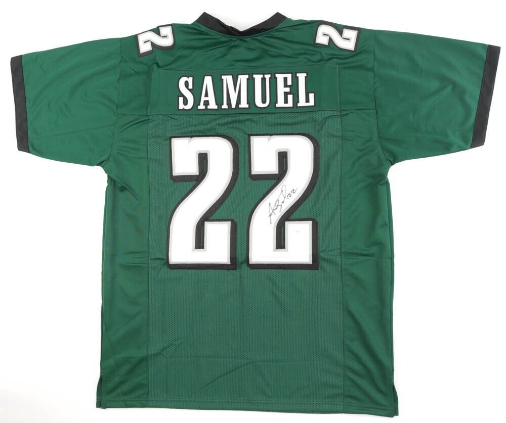 Asante Samuel Autographed Signed Sr. Philadelphia Jersey (JSA COA) Eagles  4Xpro Bowl D.B.