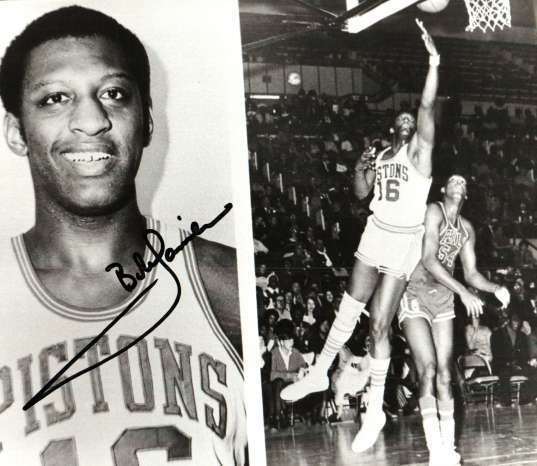 Autographed Signed BOB LANIER ? DETROIT PISTONS photo Autographed Signed BOB LANIER ? DETROIT PISTONS photo
