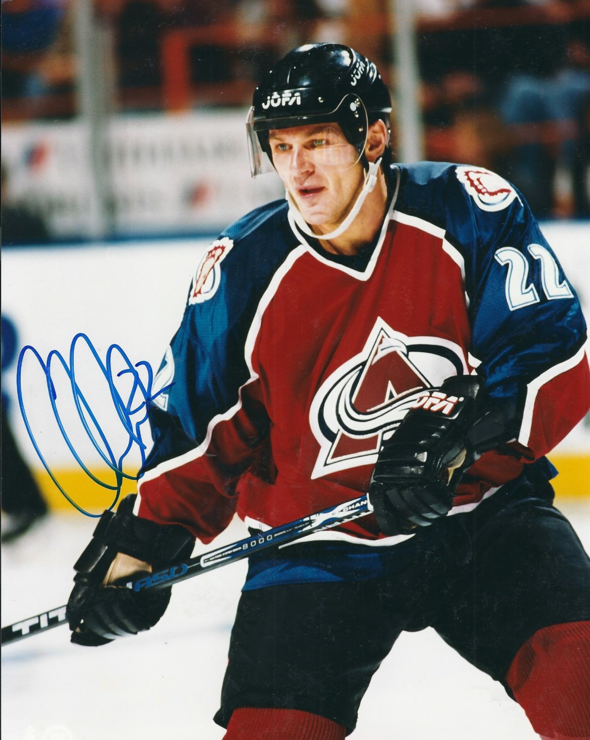 Autographed Signed Claude Lemieux 8X10 Colorado Avalanche Photo