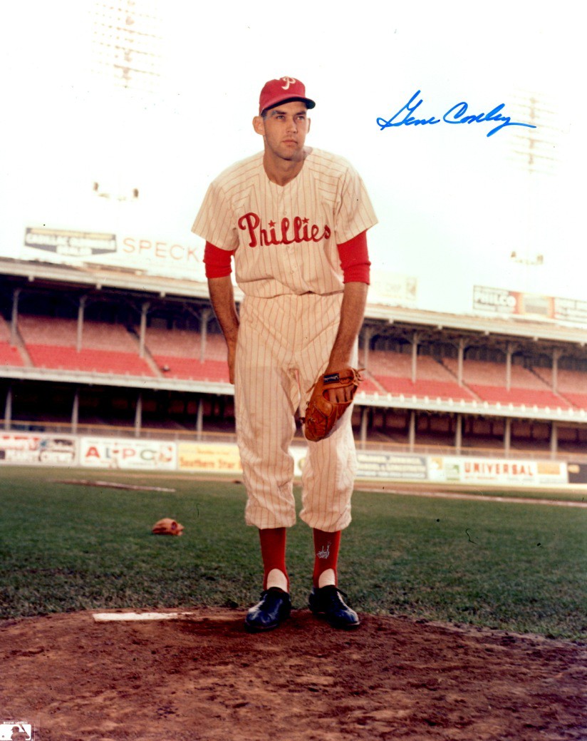 Autographed Signed Gene Conley 8X10 Philadelphia Phillies Photo