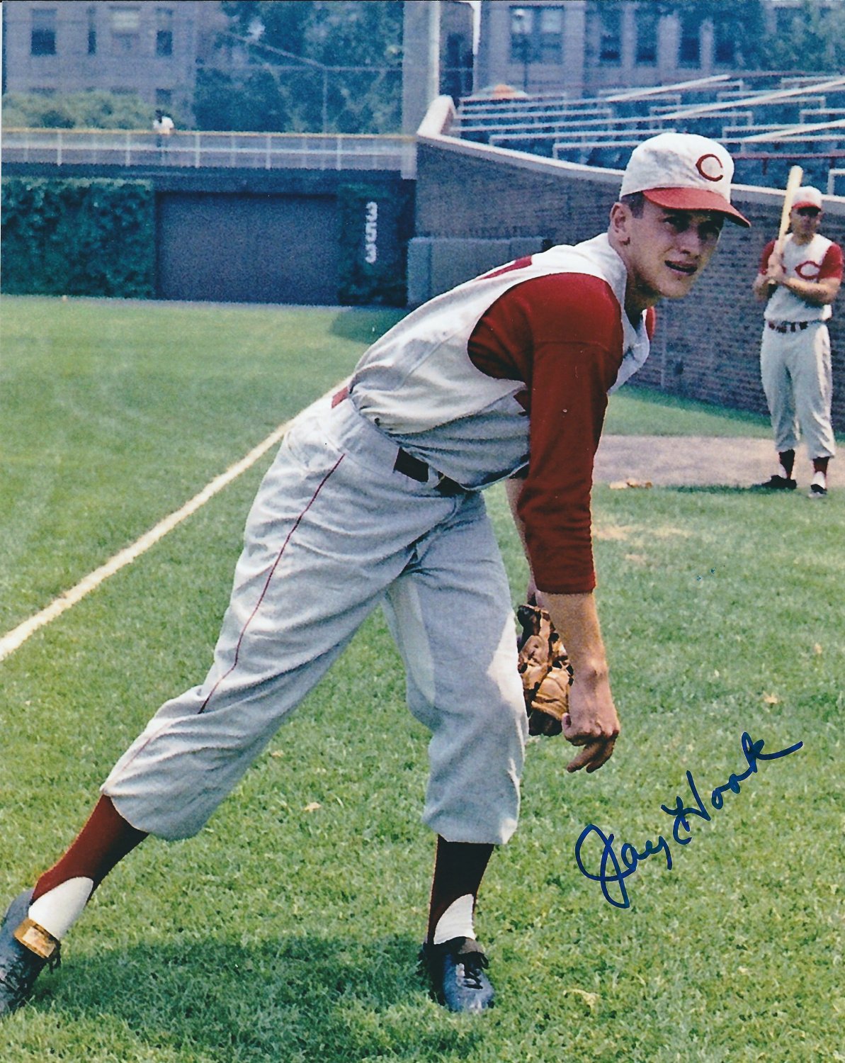 Autographed Signed Jay Hook 8X10 Cincinnati Reds Photo