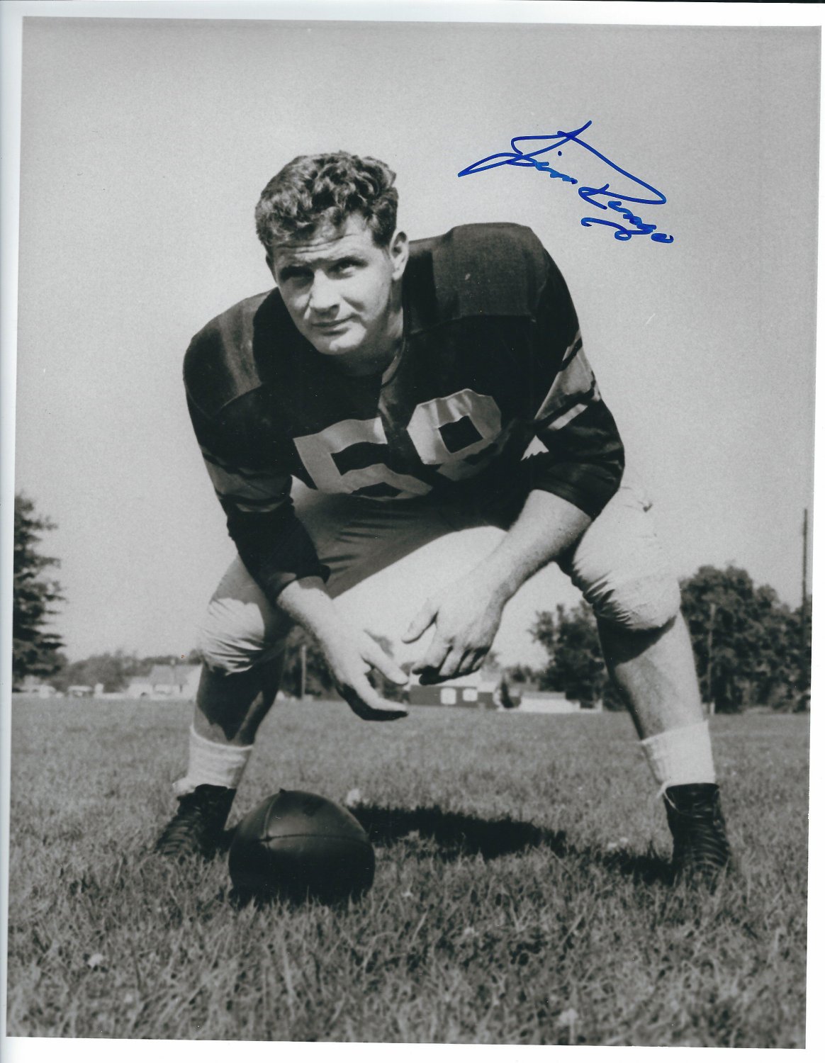 Autographed Signed Jim Ringo 8x10 Green Bay Packers Photo