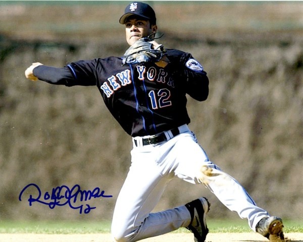 Autographed Signed Roberto Alomar 8X10 New York Mets Photo