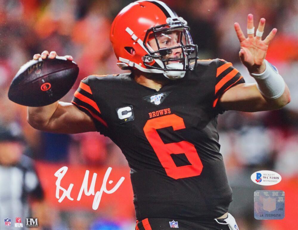 baker mayfield autographed picture