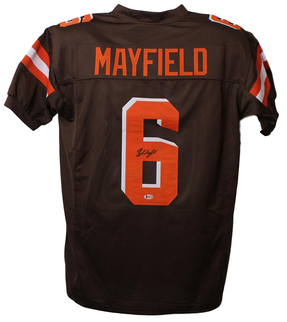 baker mayfield signed browns jersey