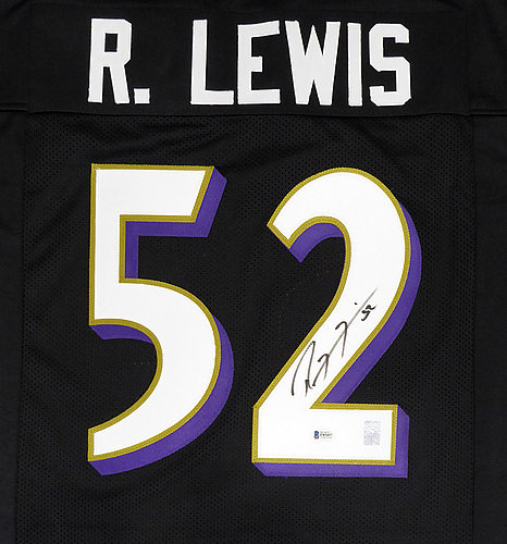 Baltimore Ravens Ray Lewis Autographed 