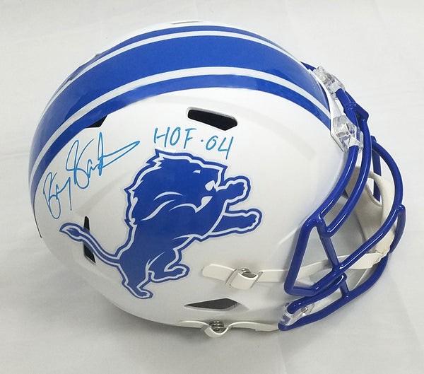 Barry Sanders Autographed Signed Detroit Lions Riddell Flat Matte