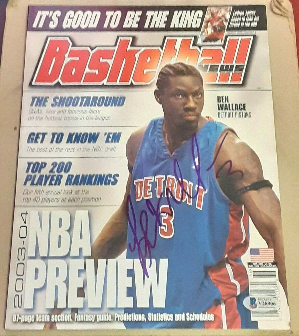 ben wallace autograph