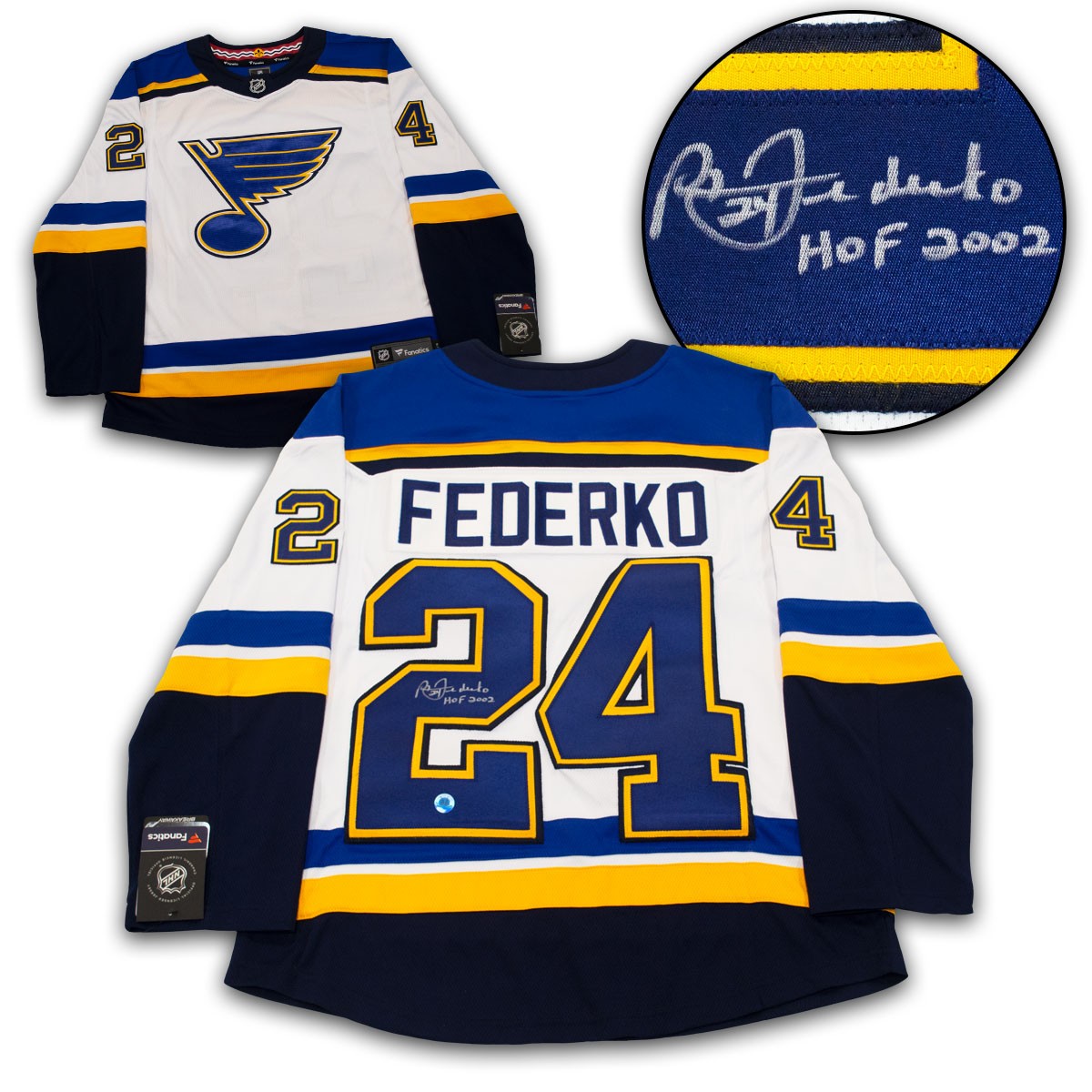 Bernie Federko St. Louis Blues Autographed Signed White Fanatics