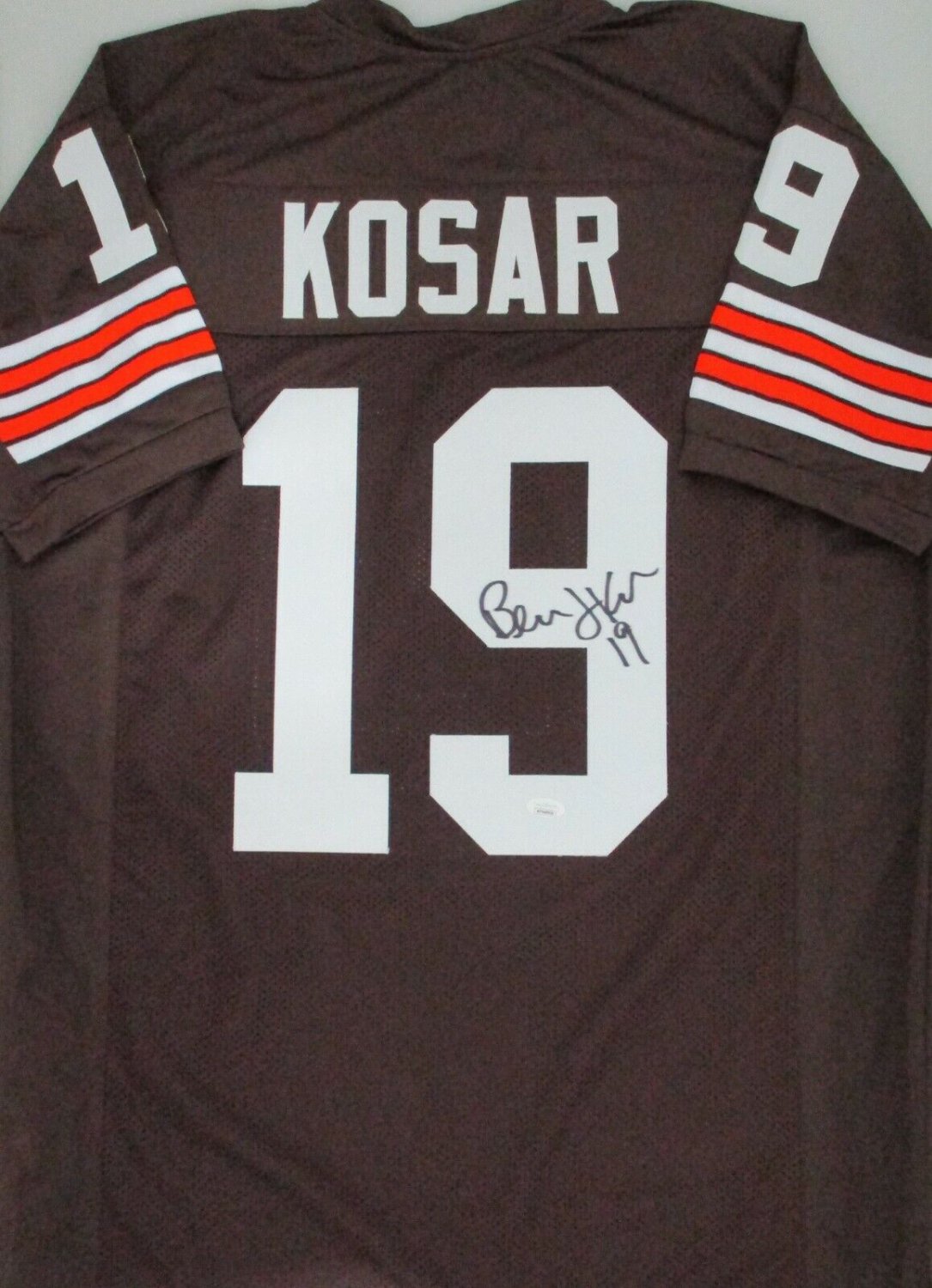 Bernie Kosar Autographed Signed Browns Quarterback Custom Replica Brown  Jersey Auto - JSA