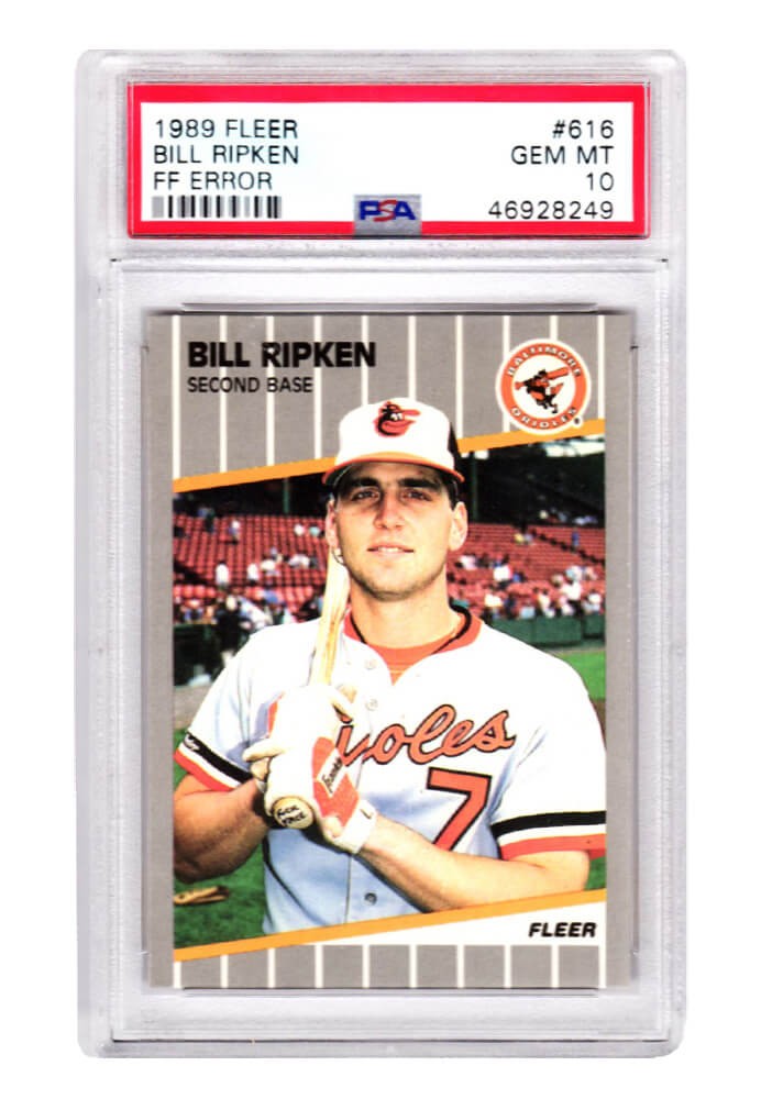 Bill Ripken (Baltimore Orioles) 1989 Fleer Baseball 616 FF Error Card