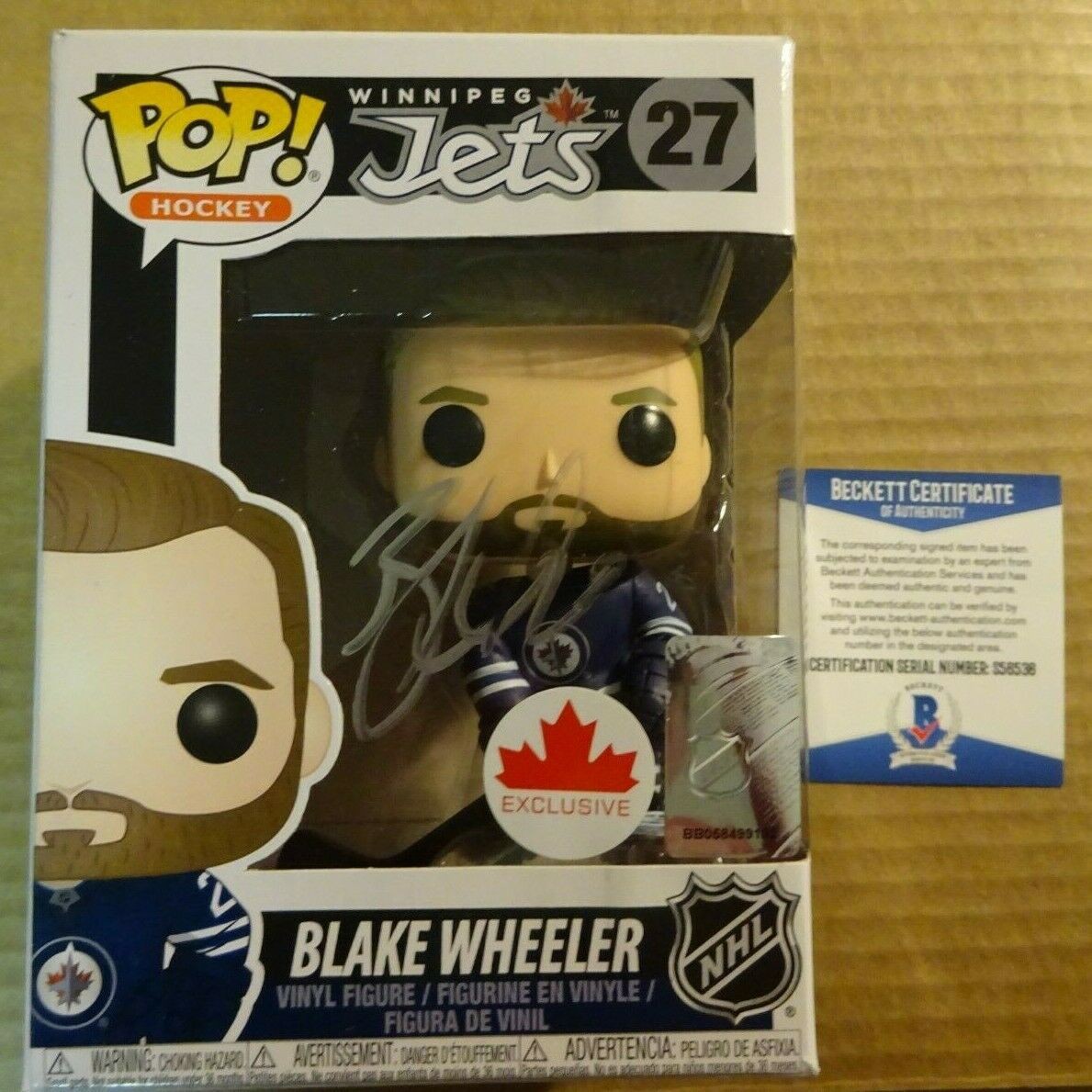 Blake Wheeler Autographed Signed Signed Winnipeg Jets ...