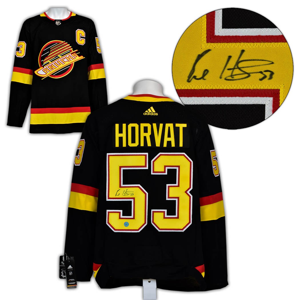 Bo Horvat Signed Vancouver Canucks White Adidas Jersey