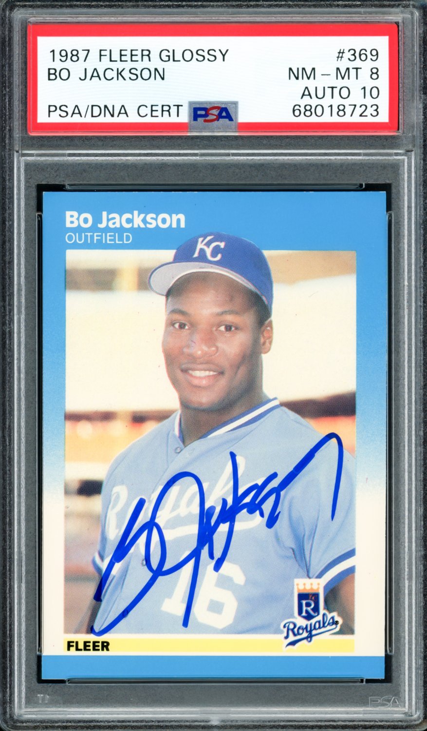 Bo Jackson Autographed and Framed Kansas City Royals Jersey