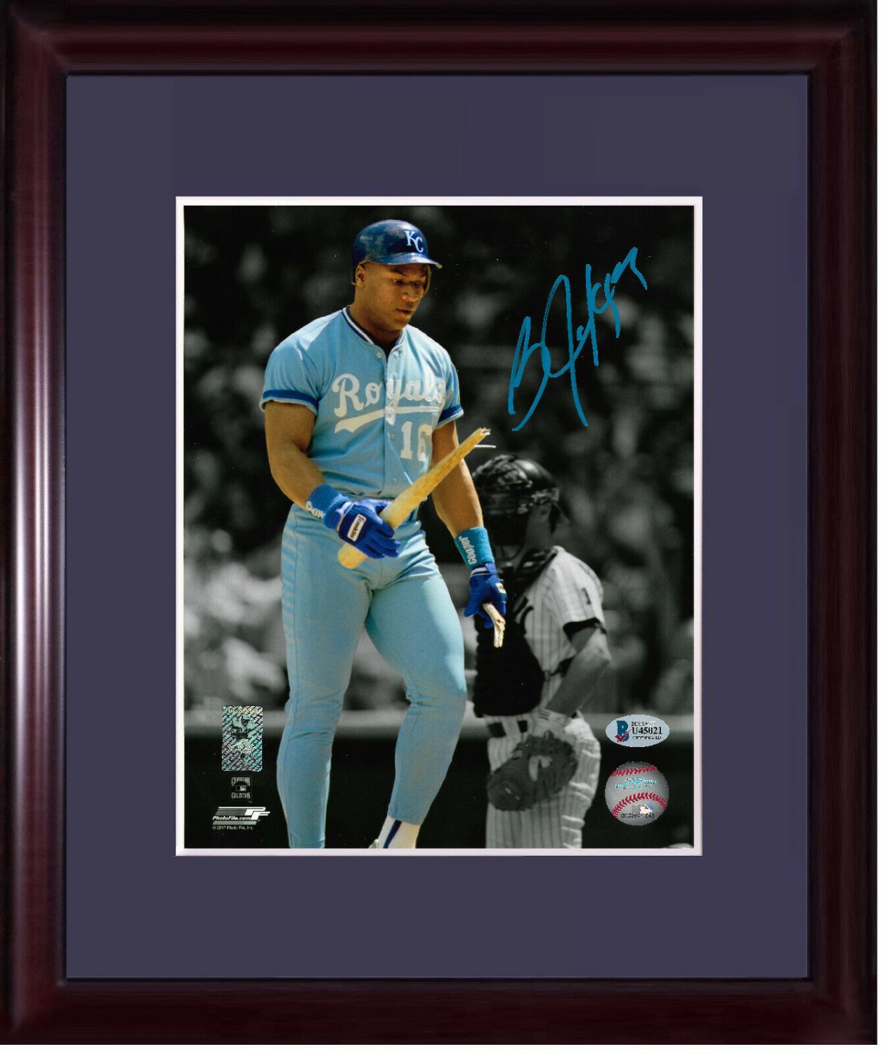Bo Jackson Autographed Signed 8X10 Royals Photo Framed Mint Autograph