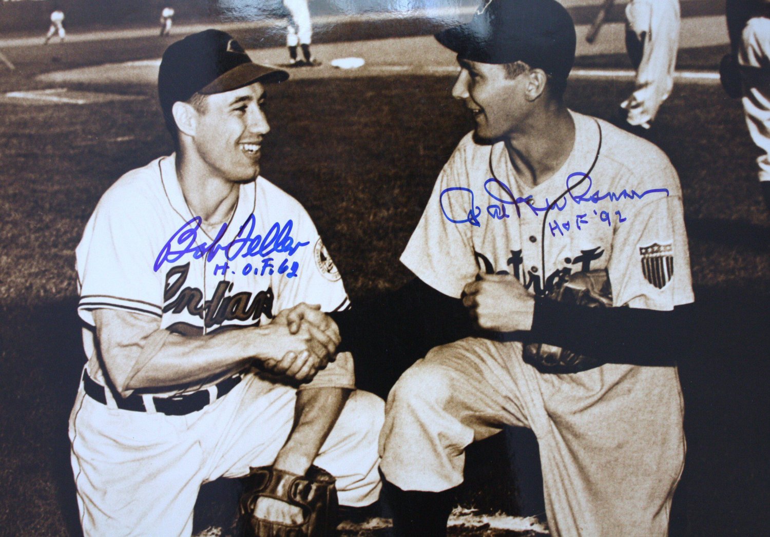 Bob Feller Autographed Signed & Hal Newhouser 11 X 14 Cleveland Indians  Photo - Autographs