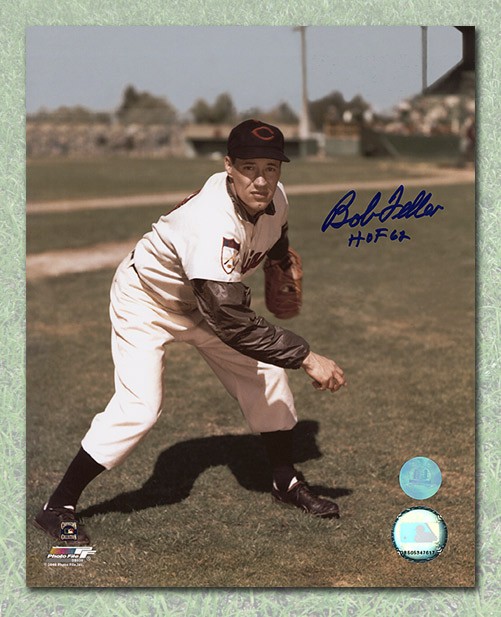 Bob Feller SIGNED 8x10 Photo With Hologram 