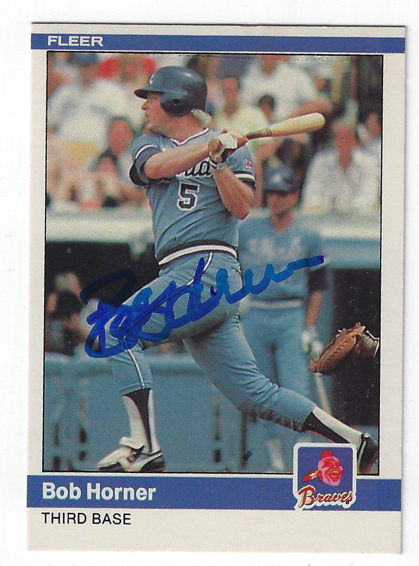 Bob Horner - Autographed Signed Baseball