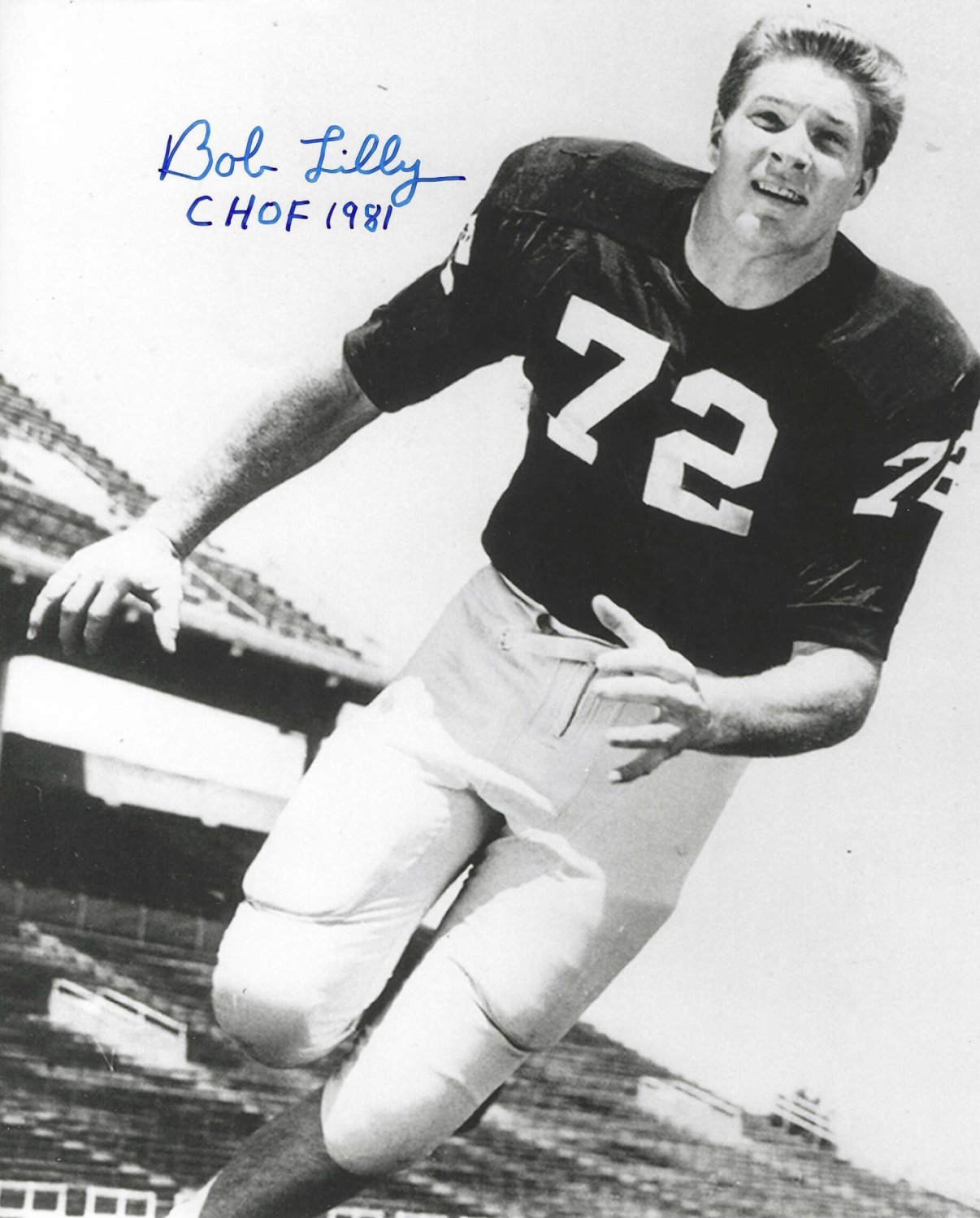 Bob Lilly Autographed Signed 8X10 Dallas Cowboys Photo - Autographs