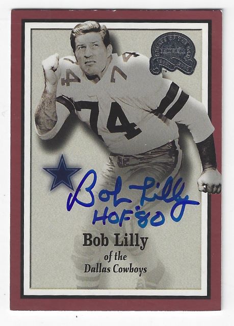 Bob Lilly Autographed Signed Dallas Cowboys 2000 Fleer Greats Of