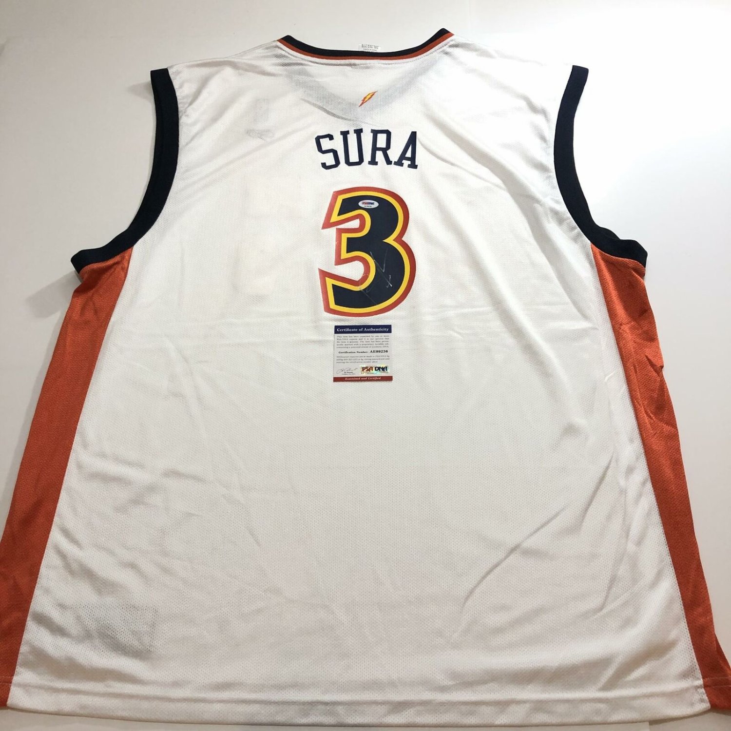 signed warriors jersey